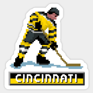 Retro Cincinnati Hockey Sticker